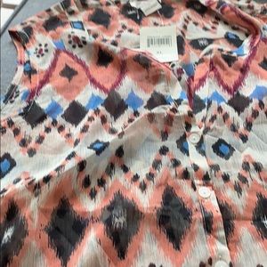LUCKY BRAND SEE SHEER N/S BLOUSE !